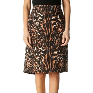 Talbots Leopard Print Skirt